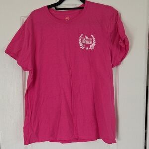 Hanes Nano-T Pink Great Dane Lady TShirt Size 2XL